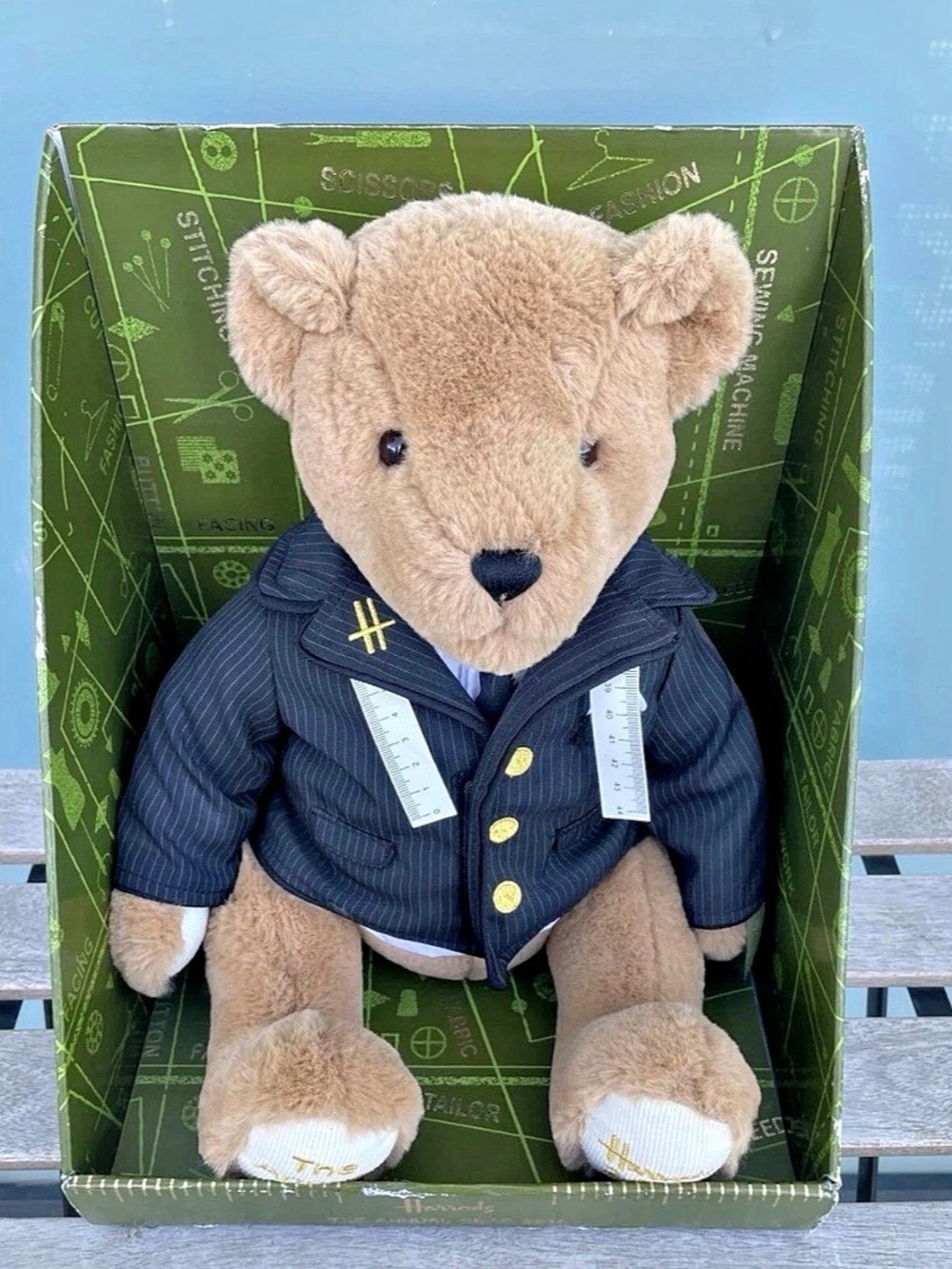 2016 Harrods The Annual Bear THE TAILOR Collectable Plush Teddy NEW with box